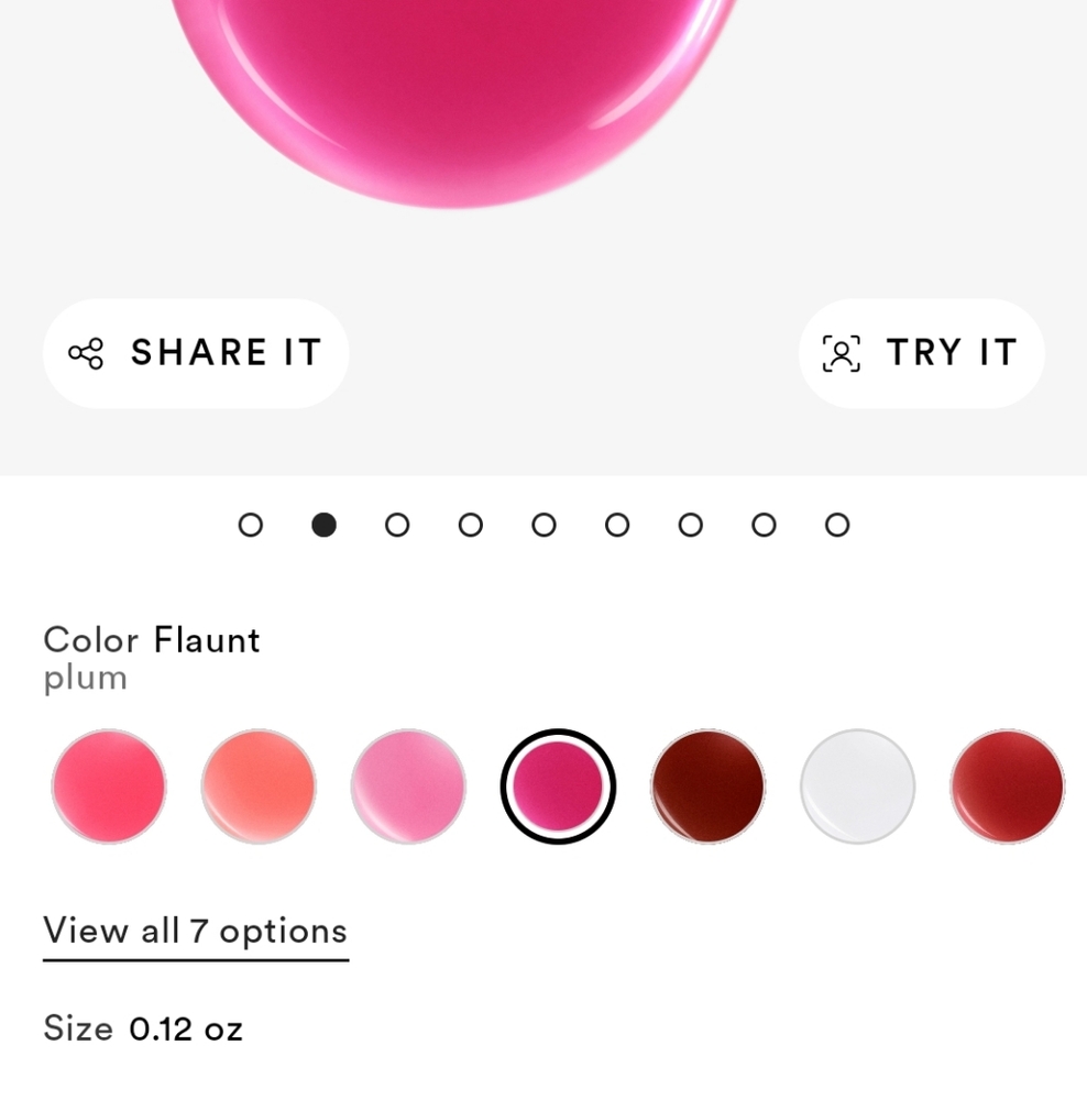 NIB BARE MINERALS NOURISHING LIP OIL FLAUNT - Picture 3 of 16